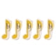 thumbnail image 2 of 5 piezas de música plástica cuaderno página clip de música accesorio de soporte amarillo, 2 of 5