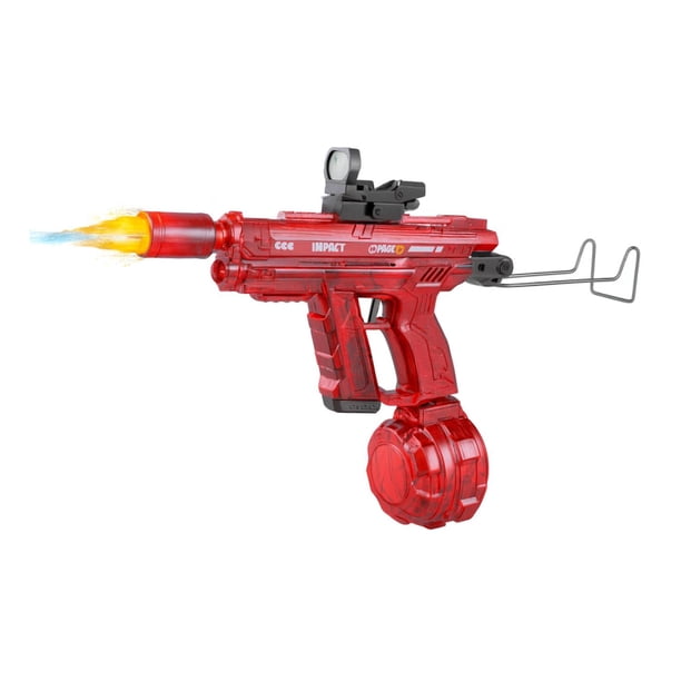 Pistola de Agua Uzi Electrica Automatica Alta Potencia rojo