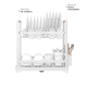 thumbnail image 4 of Secaplatos Escurridor Belug Acero Inox 2 Niveles Blanco, 4 of 5