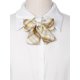 thumbnail image 4 of INSPIRE CHIC Lazo de Nudo Pre-atado Cuadros Lindo Elegante Colorido para Mujeres Uniforme Escolar Marrón Amarillo, 4 of 6