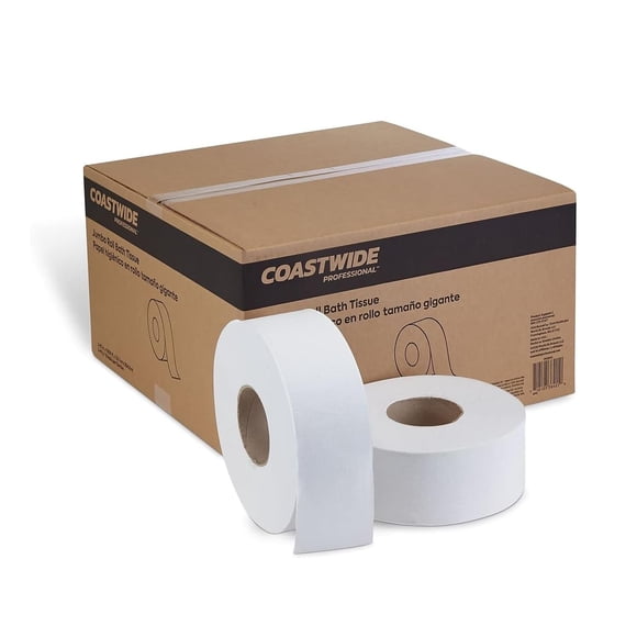 Papel Higiénico COASTWIDE 305 m 2‑capas Blanco 12 unidades/caja
