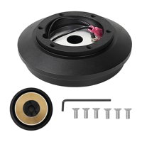 Magideal - De Adaptador De Cubo De Volante Adaptador De Cubo Corto Aleación De Aluminio De Liberación Rápida Negro 121H Para Reemplazo De Base De Conector