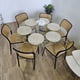 thumbnail image 1 of Comedor Mesa Warwick Vidrio 120cm + 6 sillas Delta Negro, 1 of 3