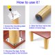 thumbnail image 5 of Patas para muebles KITEVICH de madera maciza de 15 cm, paquete de 4, 5 of 8