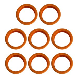 Magideal - 8 Piezas De Maletas Para Equipaje, Fundas Para Ruedas, Funda Protectora De Silicona, Accesorios Para Equipaje Silencioso, Protector De Ruedas Para , Naranja