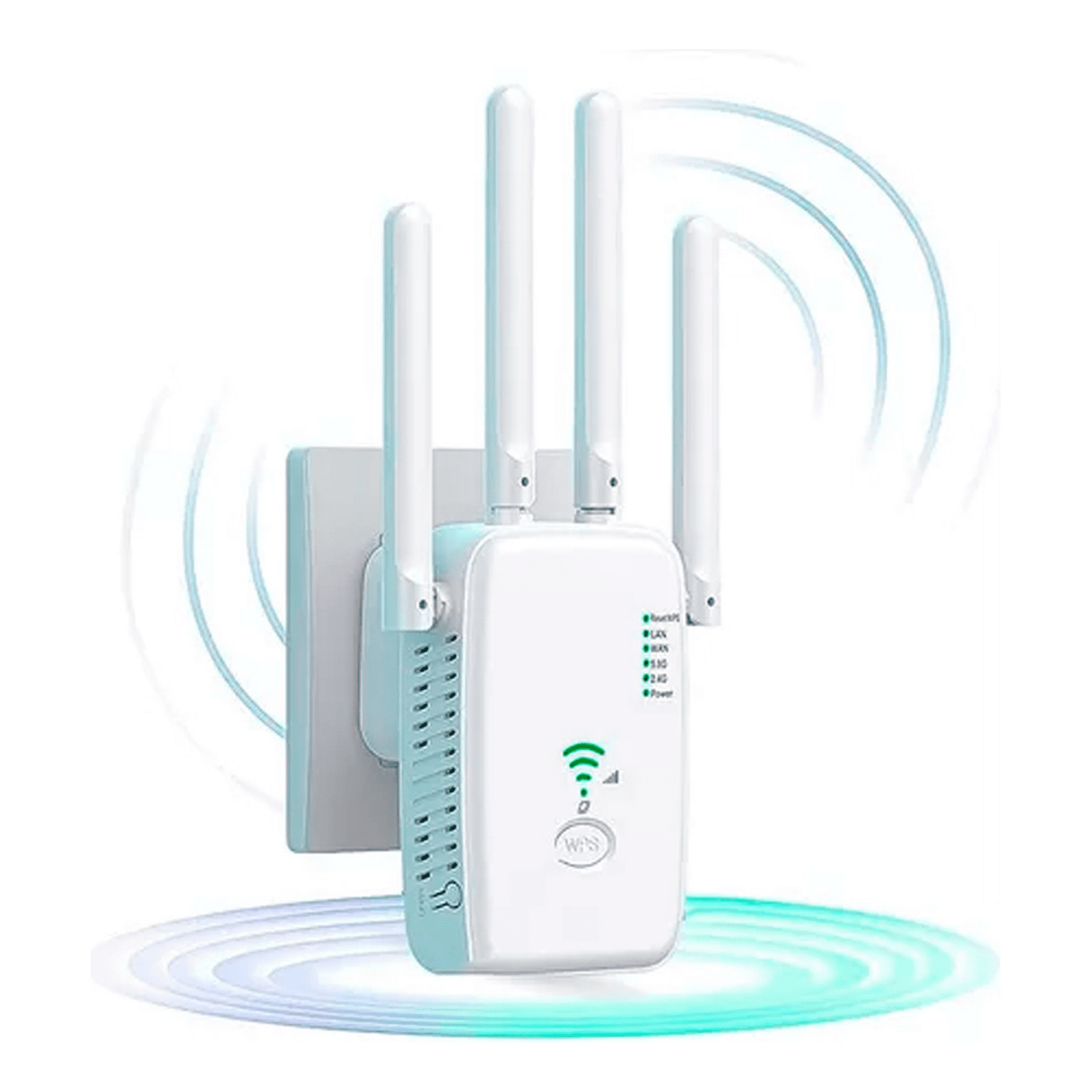 Genérico - Repetidor Wifi Inalambrico 5 Ghz 1200mbps Wps 4 Antenas