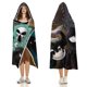 thumbnail image 3 of Puertas de Figuras Manta Capa con Capucha Anti-Bolitas, Manta de Lana Ártica Suave, Manta Portátil de Felpa Ligera y Lujosa, Poncho para Siesta en Casa y Oficina, 100*130cm, 3 of 6