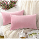 thumbnail image 2 of Pack de 2 Fundas Terciopelo Liso 30x50 cm Rosa, 2 of 2
