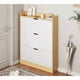 thumbnail image 2 of Zapatero Organizador  De Entrada Moderno Blanco con cafe, 2 of 5
