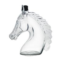 Bothyi - Decantador De Whisky Con Forma De Cabeza De Caballo, Ideal Para Fiestas De Cumpleaños, Día Del Padre Y Graduación, 350 Ml