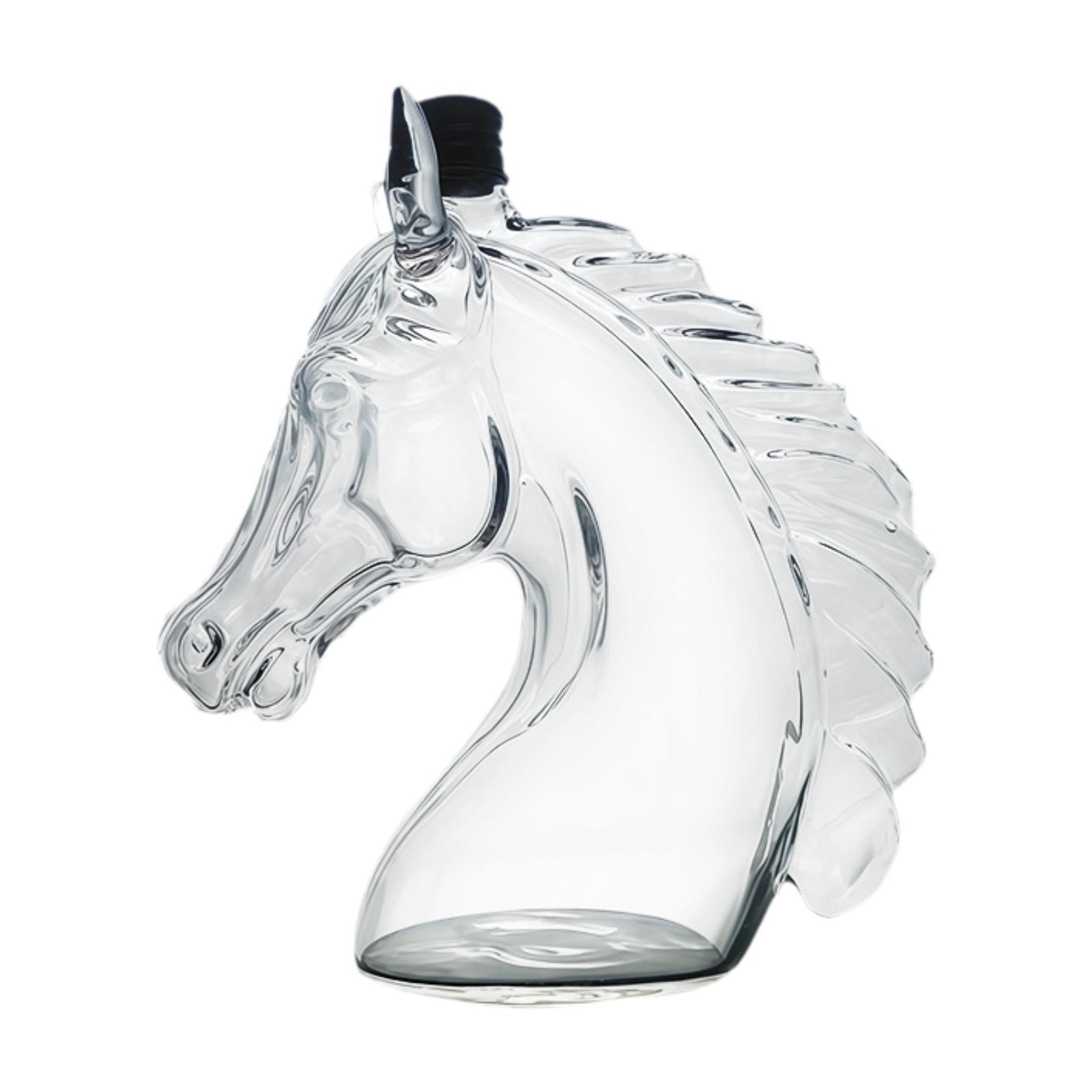 Bothyi - Decantador De Whisky Con Forma De Cabeza De Caballo, Ideal Para Fiestas De Cumpleaños, Día Del Padre Y Graduación, 350 Ml