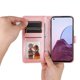thumbnail image 4 of Funda tipo cartera FOXDOCK para OPPO Reno 7 Lite , diseño girasol en relieve, cuero PU, cierre magnético, soporte y tarjetero, 4 of 5