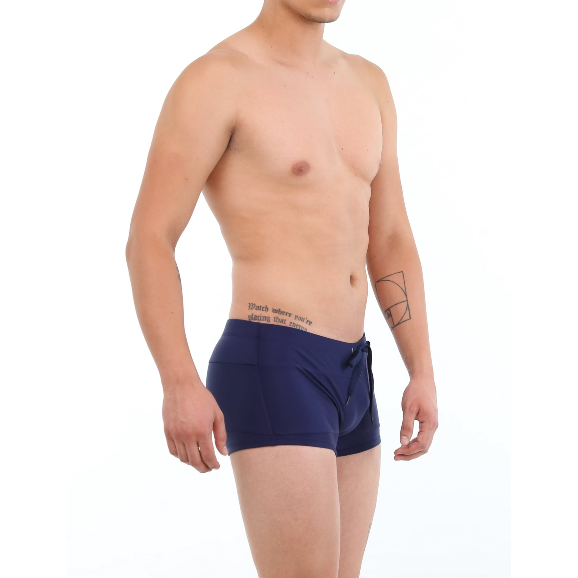 Samia - Short Bóxer Para Hombres Azul Marino L