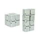 thumbnail image 2 of Juguete Fidget Cube Infinito Anti Estrés Plata, 2 of 3