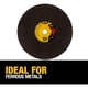 thumbnail image 3 of Disco Corte Metal DEWALT DW8001 14 pulgadas Óxido de Aluminio, 3 of 3