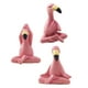 thumbnail image 1 of Estatua De Flamenco Para Yoga, Figura De Escritorio Rosa Para Dormitorio, Regalo De Cumpleaños, Cafetería, 3 Uds., 1 of 3