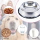 thumbnail image 4 of Cuencos de acero inoxidable para perros, antideslizantes, apilables, para comida y agua (paquete de 2), 4 of 5