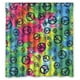 thumbnail image 1 of Cortina de ducha tie-dye con símbolo de la paz, juego de cortinas de baño con ganchos, tamaño 66 x 72 pulgadas, 1 of 3