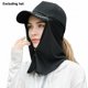 thumbnail image 1 of 360° Sun Protection Hat Curtain, Breathable Face Shield for Hiking Fishing, UPF Cooling Face Cover with Snap Button Attachment, 1 of 3