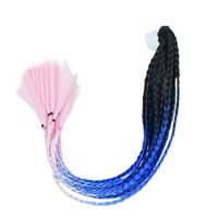 Magideal - Casco S Casco Cabello Con Ventosa, Gradiente Rampa Cola De Caballo Dreadlocks Cola De Caballo Para Decoración Mujer Hombre Estilo B