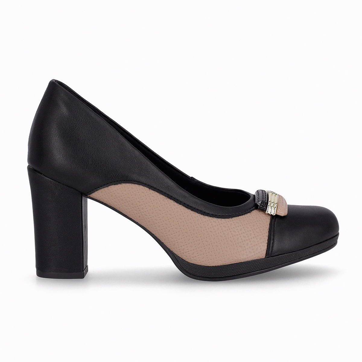 Zapato Mujer Negro/nude Deise 013 Piccadilly