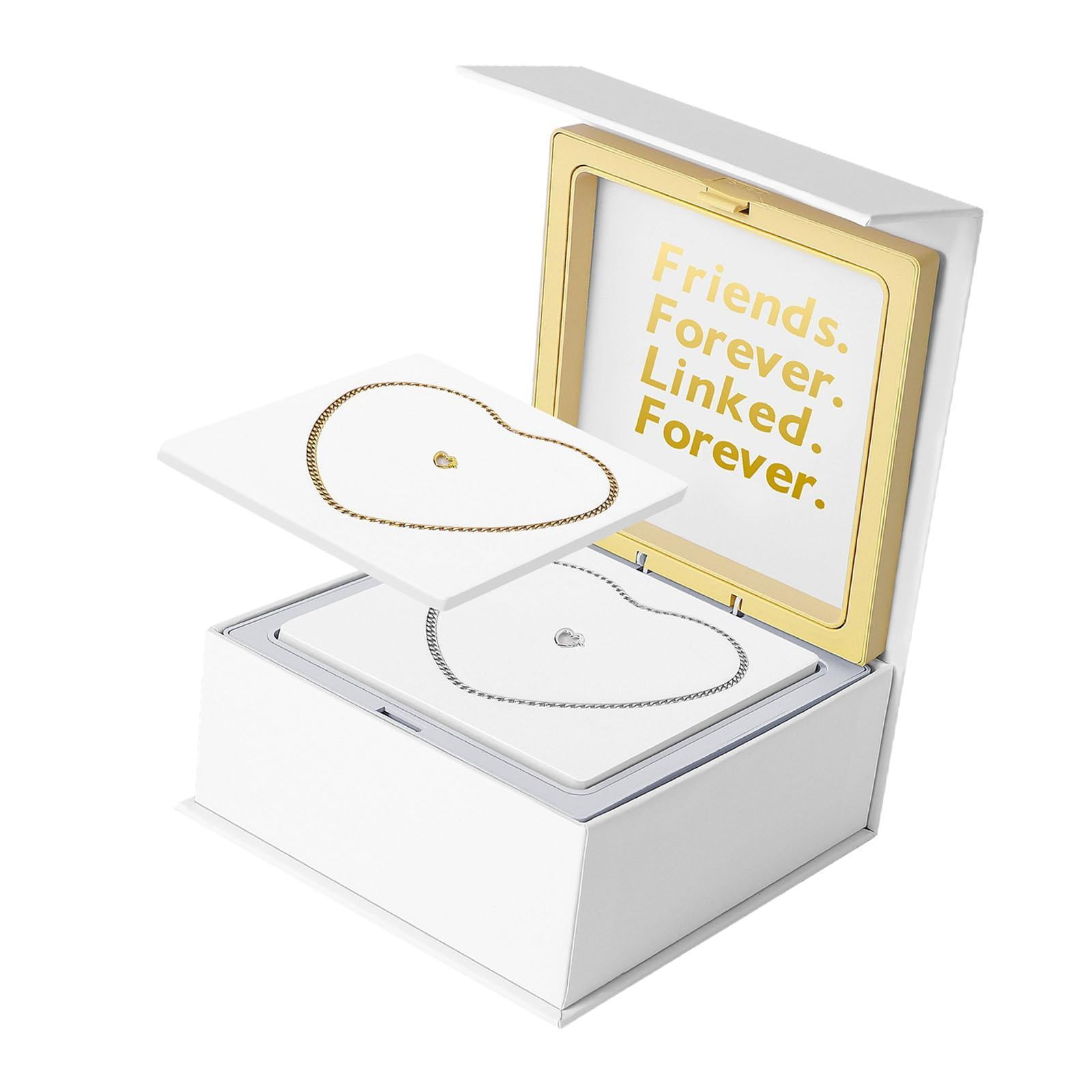 Magideal - Kit De Pulseras Permanentes De 2 Ppc Con Bloqueo De Bloqueo De Adultos Pulseras De Parejas Para Él Y Sus Joyas Para El Cumpleaños Día De San Valentín Oro Y Plata