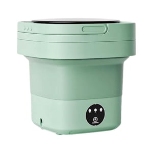 Bothyi - Mini Lavadora Plegable 6.5L 3 Modelos Potente Para Viajes Dormitorio Lavandería Verde