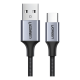 thumbnail image 1 of Cable USB-C a USB 2.0 a trenzado 1m Negro, 1 of 3