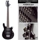 thumbnail image 1 of Bajo Eléctrico 5 Cuerdas Freeman FREB885BK - Negro, 1 of 2
