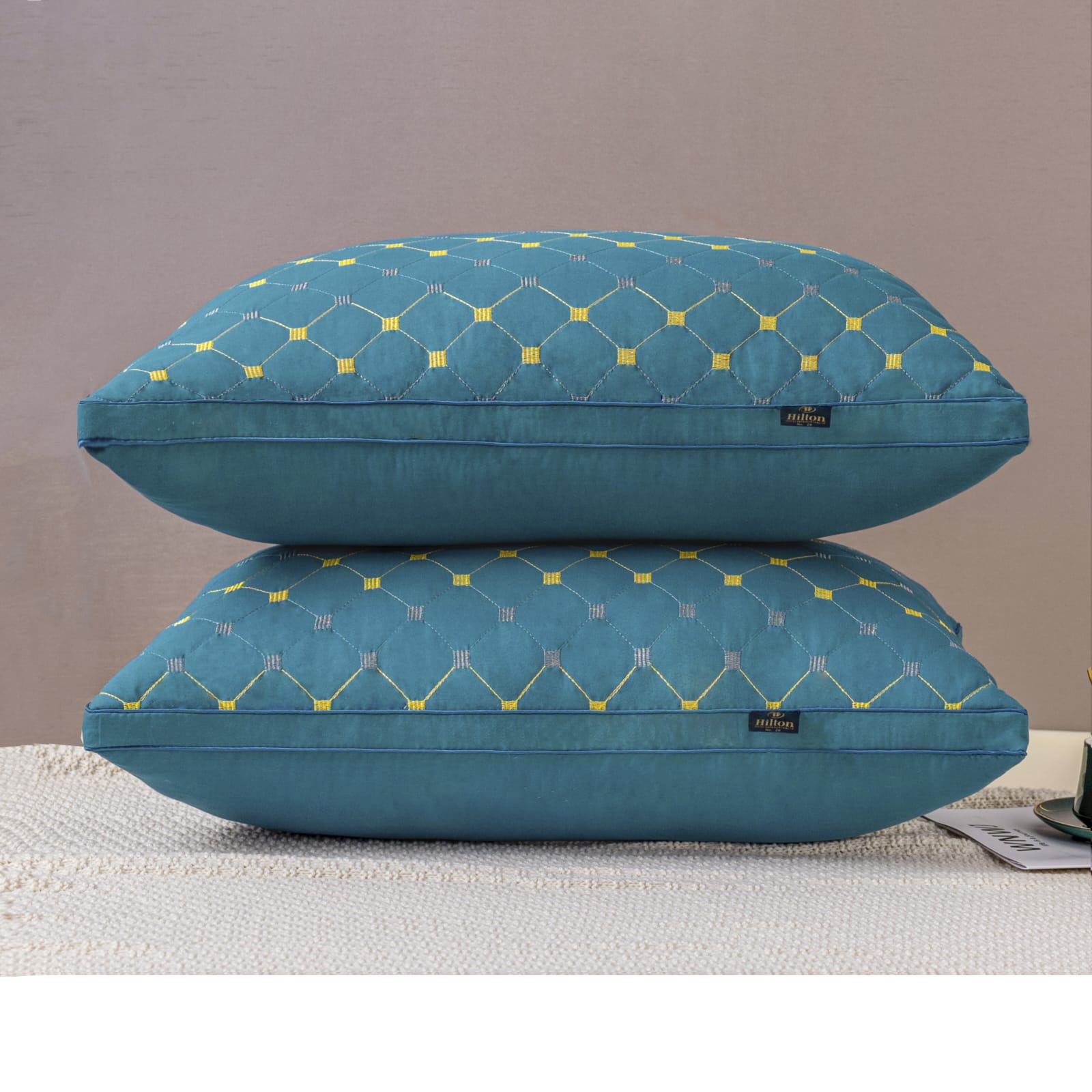 Aladdins Shop - Almohada Rectangular 45X70 Cm Color Turquesa