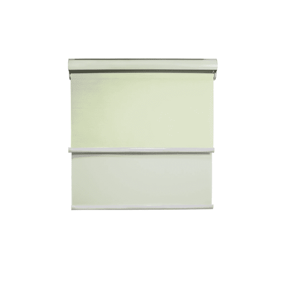 Cortina Roller Blackout doble tela con cenefa 200x200 beige