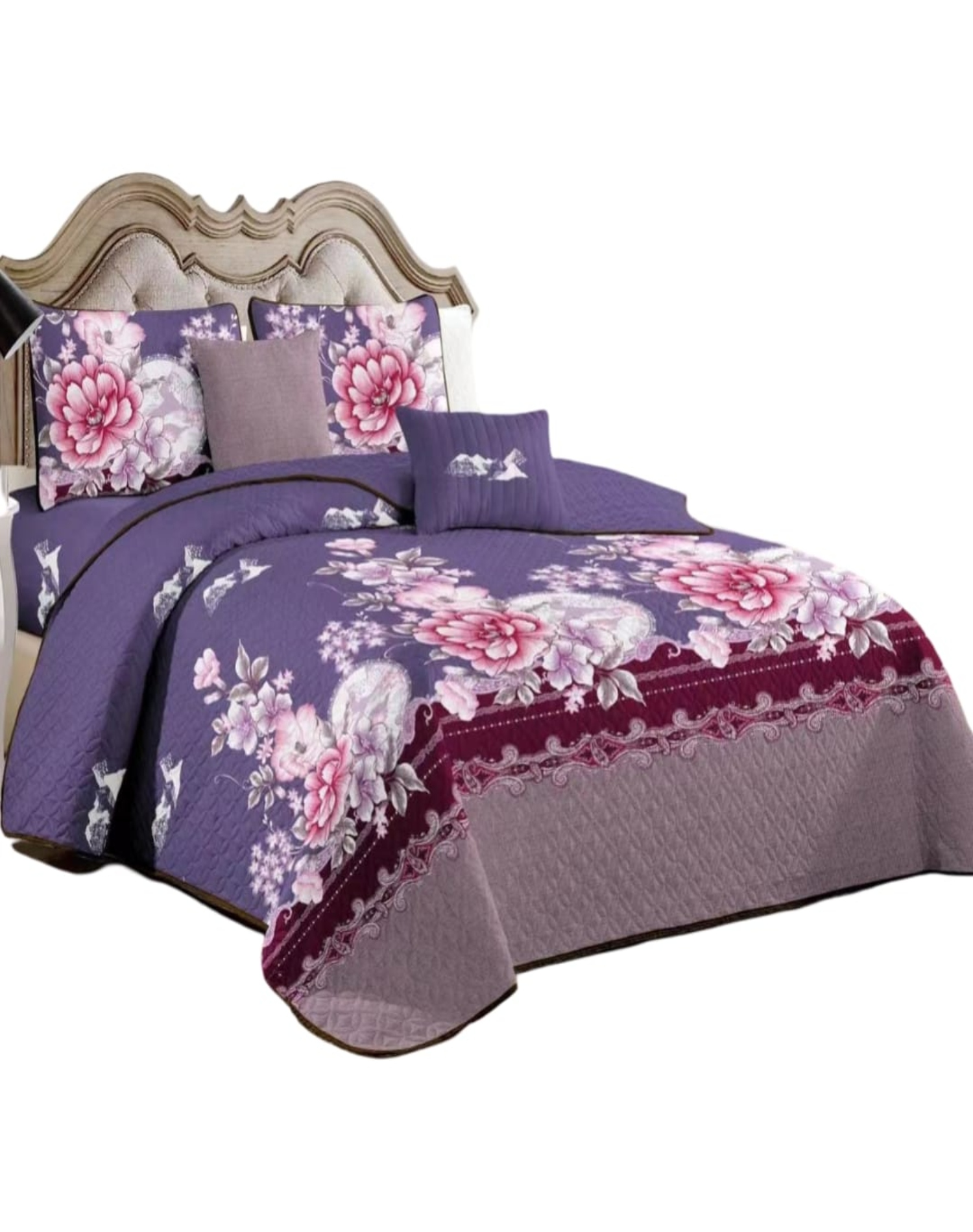 Genérico - Quilt Verano 2 Plazas + Fundas Almohada Incluidas D13
