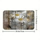 thumbnail image 5 of 1pc Daisy Floral Shower Curtain, Waterproof Shower Curtain With 12 Hooks, Non-Slip Bathroom Rug, Toilet U-Shape Mat, Toilet Lid Cover, Bathroom Decor, 5 of 5