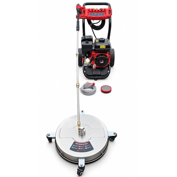 Hidrolavadora ERUX A Bencina 7,5 HP + Limpiador De Superficies Inoxidable 14´´