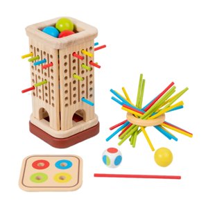 Bothyi - Juguete De Desarrollo De Juego De Dados De Palitos Coloridos Para Niños En Edad Preescolar, Niños Y Niñas.