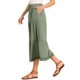thumbnail image 4 of INSPIRE CHIC Falda Maxi de Verano para Mujer con Cintura Alta Elástica, Línea A en Capas, Casual para la Playa, Larga, XL Gris Verde, 4 of 6