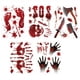 thumbnail image 1 of 45pcs, Bloody Halloween Decorations - Knife Stickers, Window Clings, and Floor Decals for Horror Bathroom and Zombie Party Decorations - Perfect for Home, Room, and Bedroom Decor, 1 of 4