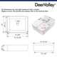 thumbnail image 4 of Lavabo de baño Deervalley DV-1V0048 Liberty Ceramic White, 4 of 9