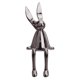 thumbnail image 3 of Estatuilla De Conejito De Adorno De Conejo Sentado Para Estantería Sala De Estar Dormitorio Gris Oscuro L, 3 of 5