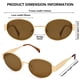 thumbnail image 5 of Lentes de Sol Retro Ovalados DIMENSIP Dorados de Metal para Hombre y Mujer, 5 of 5