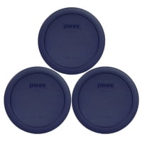 Tapa De Almacenamiento De Alimentos Pyrex 7201-Pc, 950 Ml, Azul Oscuro, Paquete De 3