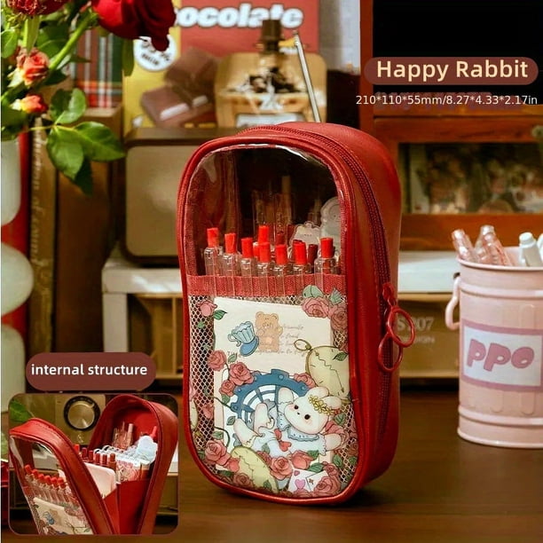 Stylish & Spacious Stationery Bag - Perfect for Office, School, & Home Use!