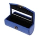 thumbnail image 4 of Estuche para lápiz labial de cuero Caja de almacenamiento Espejo de bolsillo Monedero Bolsillo Azul zafiro, 4 of 5