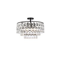 Elegant Lighting - Lámpara De Techo Empotrada Elegante Mila 51 Cm Negra 120V