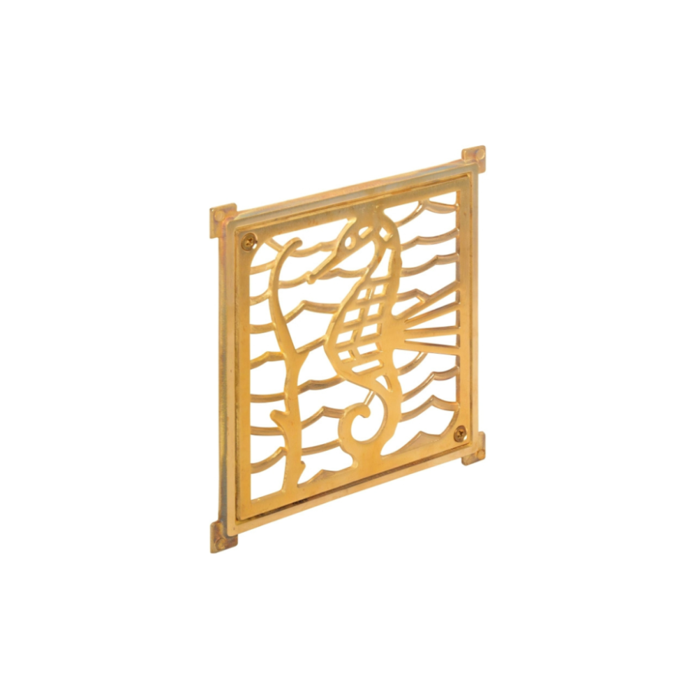 Genérico - Rejilla Pileta Bronce 110Mm 4 Cuadrada