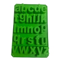Genérico - Molde De Silicona Letras Moldes Letras Minuscula 26Cavidades