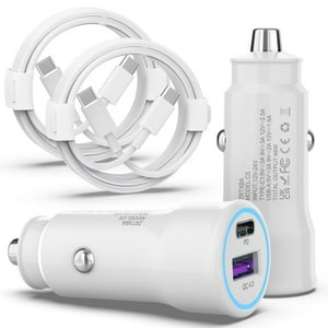 Cargador De Coche Zrtxba Para Iphone 16, 48 W, Pd&Qc4.0, Doble Puerto Usb C