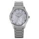 thumbnail image 1 of Reloj Zing Con Acentos De Cristal Acero Inoxidable Esfera Blanca Nácar Cuarzo Para Mujer De 39 Mm, 1 of 2