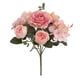 thumbnail image 5 of Ramo De Flores De Peonía Artificial Para Boda Rosa Claro, 5 of 5