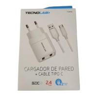 Tecnolab - Cargador De Pared Conector Tipo C Tl626 Blanco